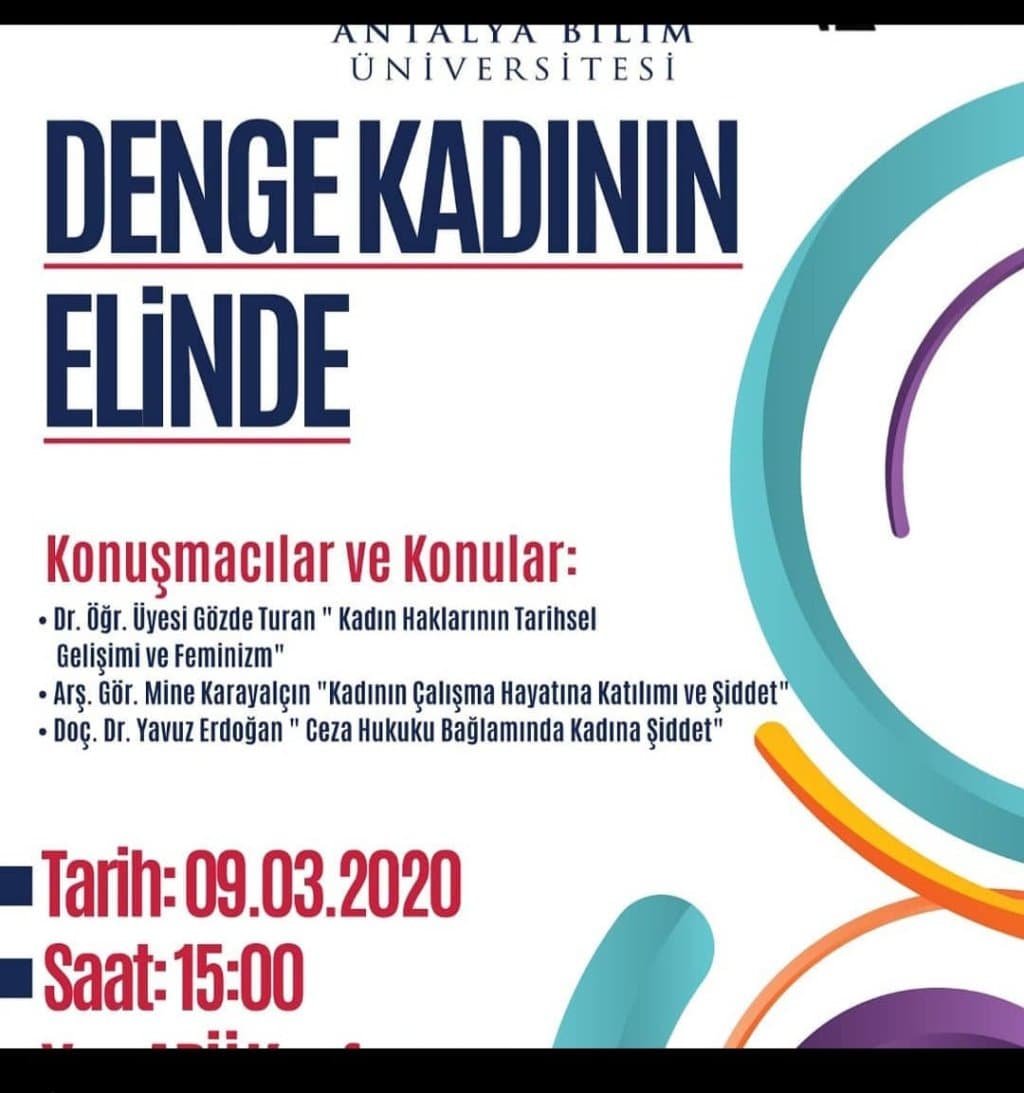 ABÜ Kadın Hakları afişi