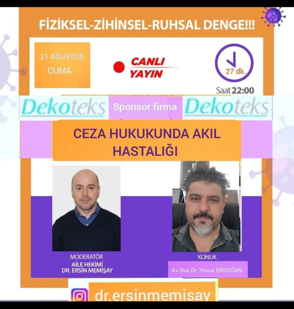 Akıl hastalarının ceza sorumluluğu afişi