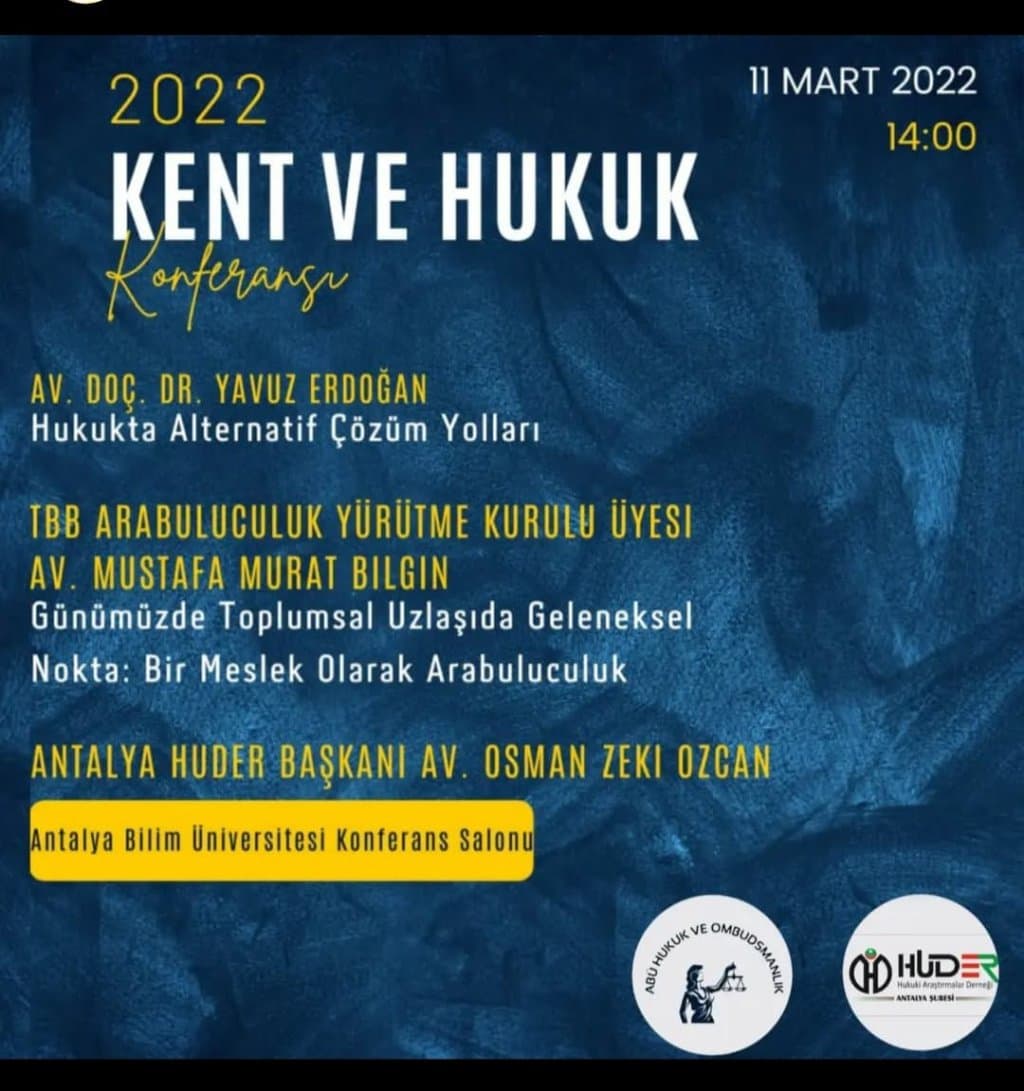 Antalya kent ve hukuk 2 afişi
