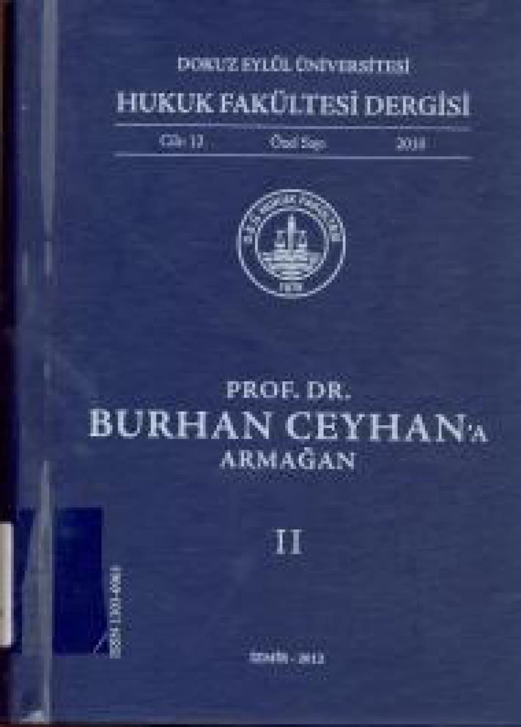 Burhan Ceyhan Armağanı kapağı