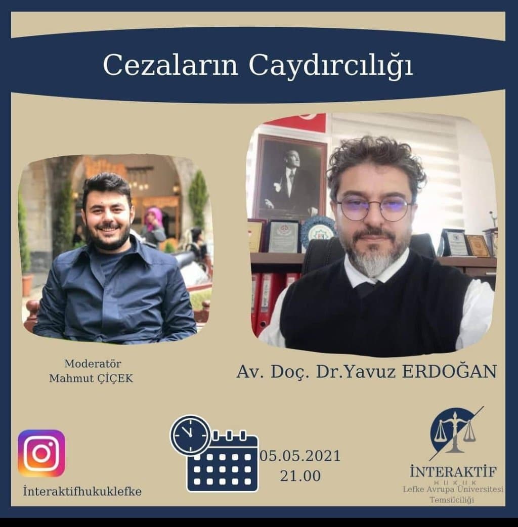 Cezaların caydırıcılığı afişi